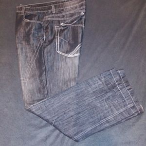 Gray Denim Pants
